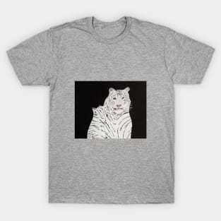 White Tiger And Cub T-Shirt